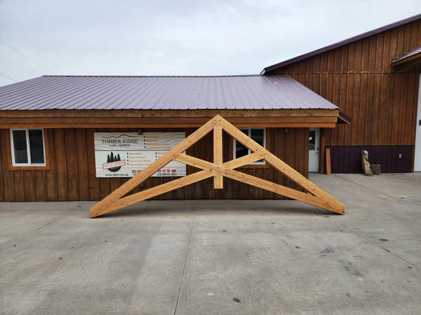 Square Beam Scissor Truss 4/12-8/12 Pitch
