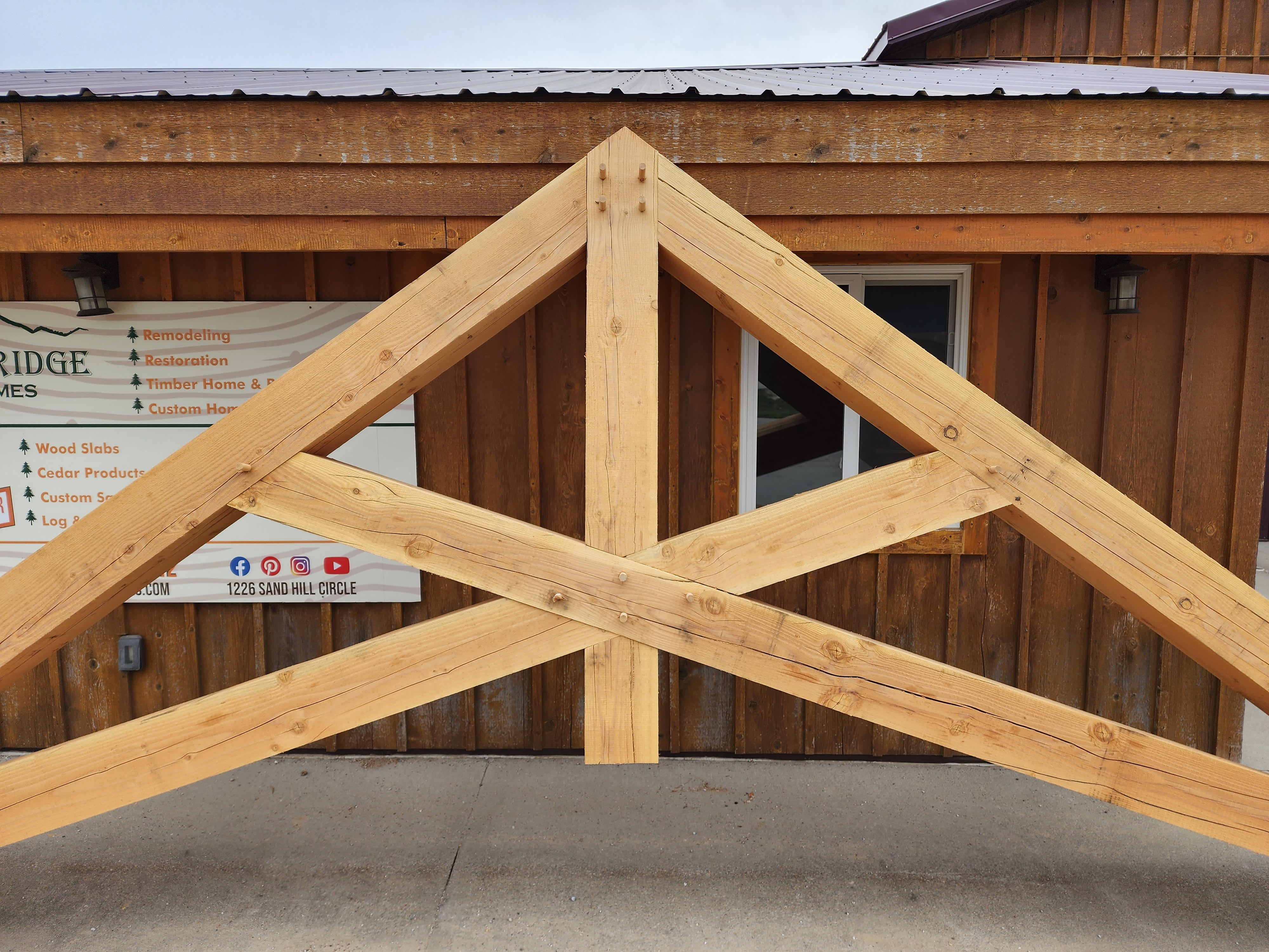 Square Beam Scissor Truss 4/12-8/12 Pitch