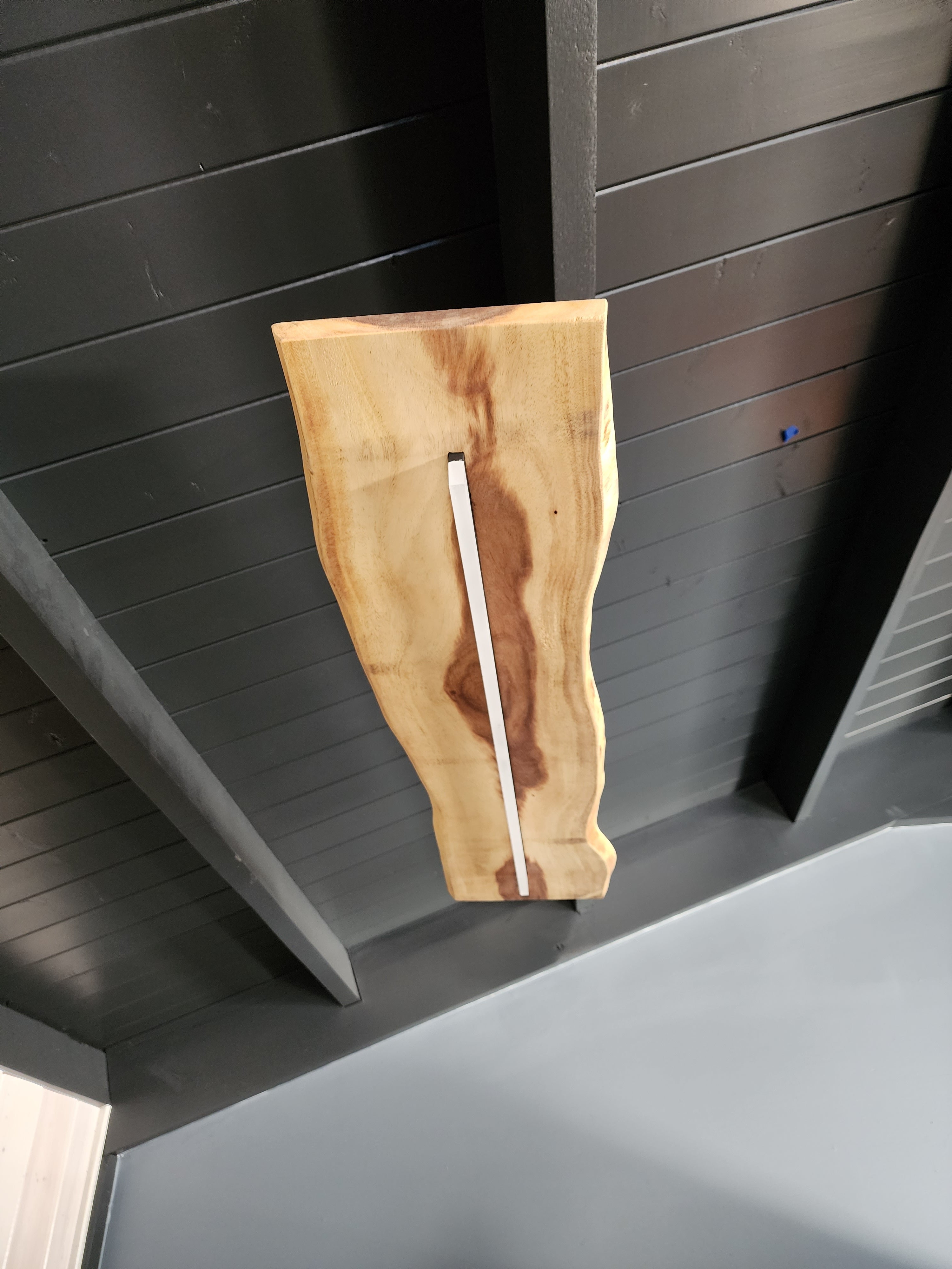 Modern wood plank led ceiling light