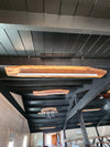 Modern wood plank led ceiling light