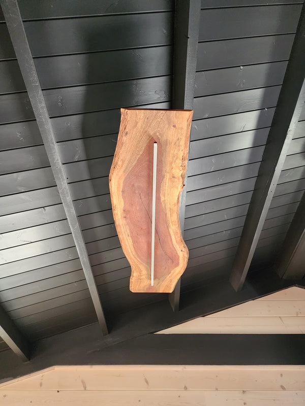 Modern wood plank led ceiling light