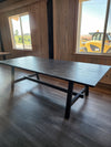 Black oak table 8'