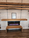 ash wood mantel beam for a fireplace