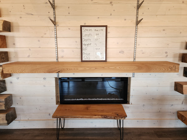 Mantel oak 12"x5"x99" MTL69