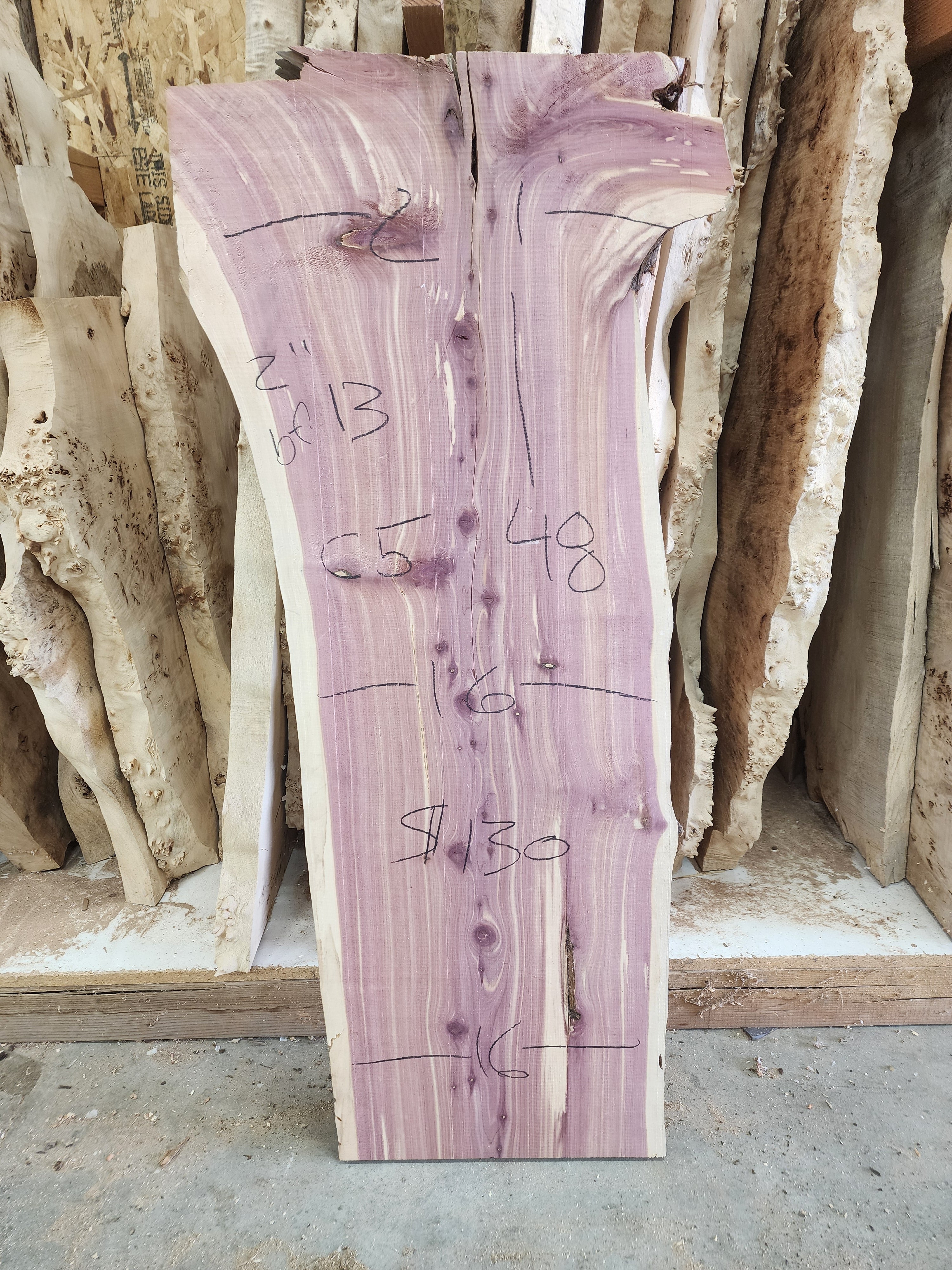 Cedar Slab 48