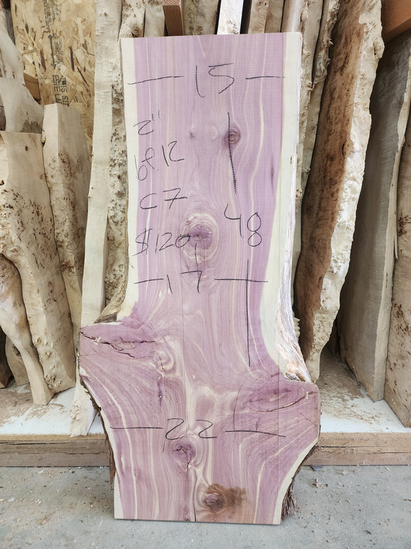 Cedar Slab 48"X 17"X2"