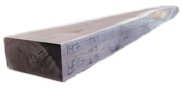 Mantel walnut 9"x4.5"x98" MTL147