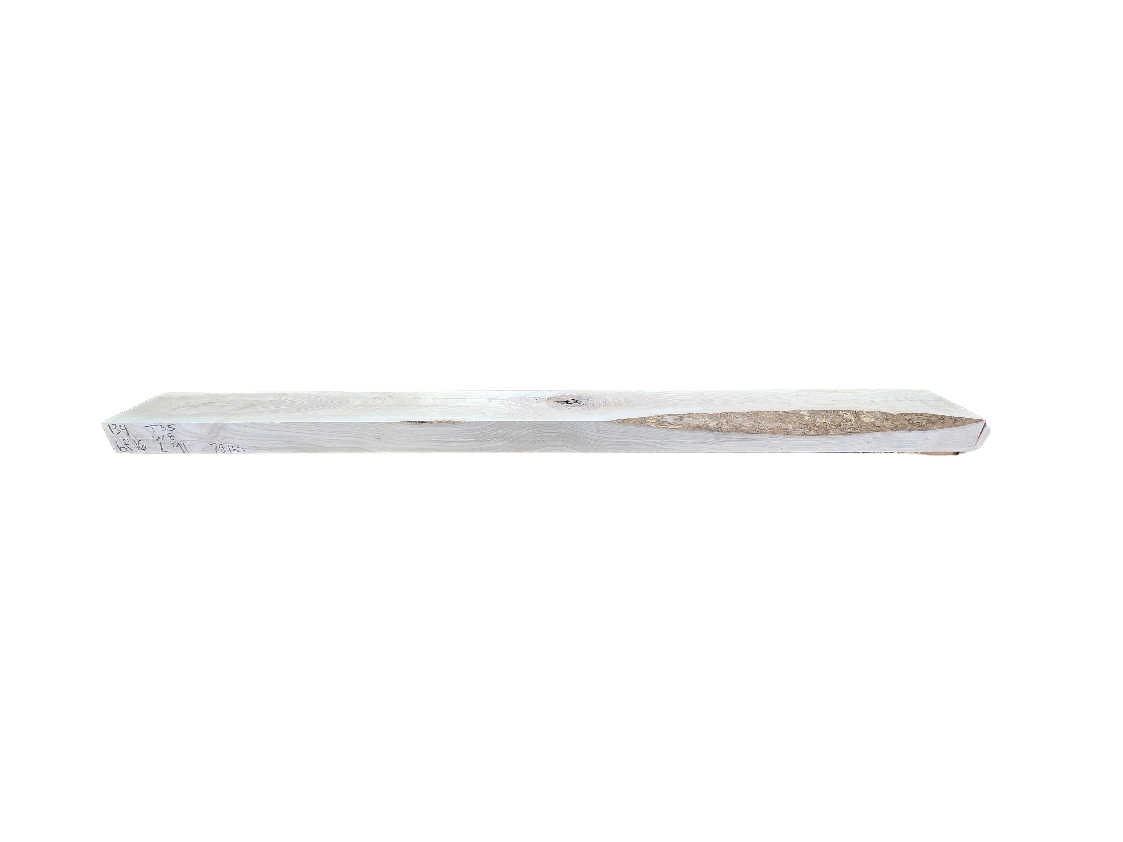 ash wood mantel beam for a fireplace