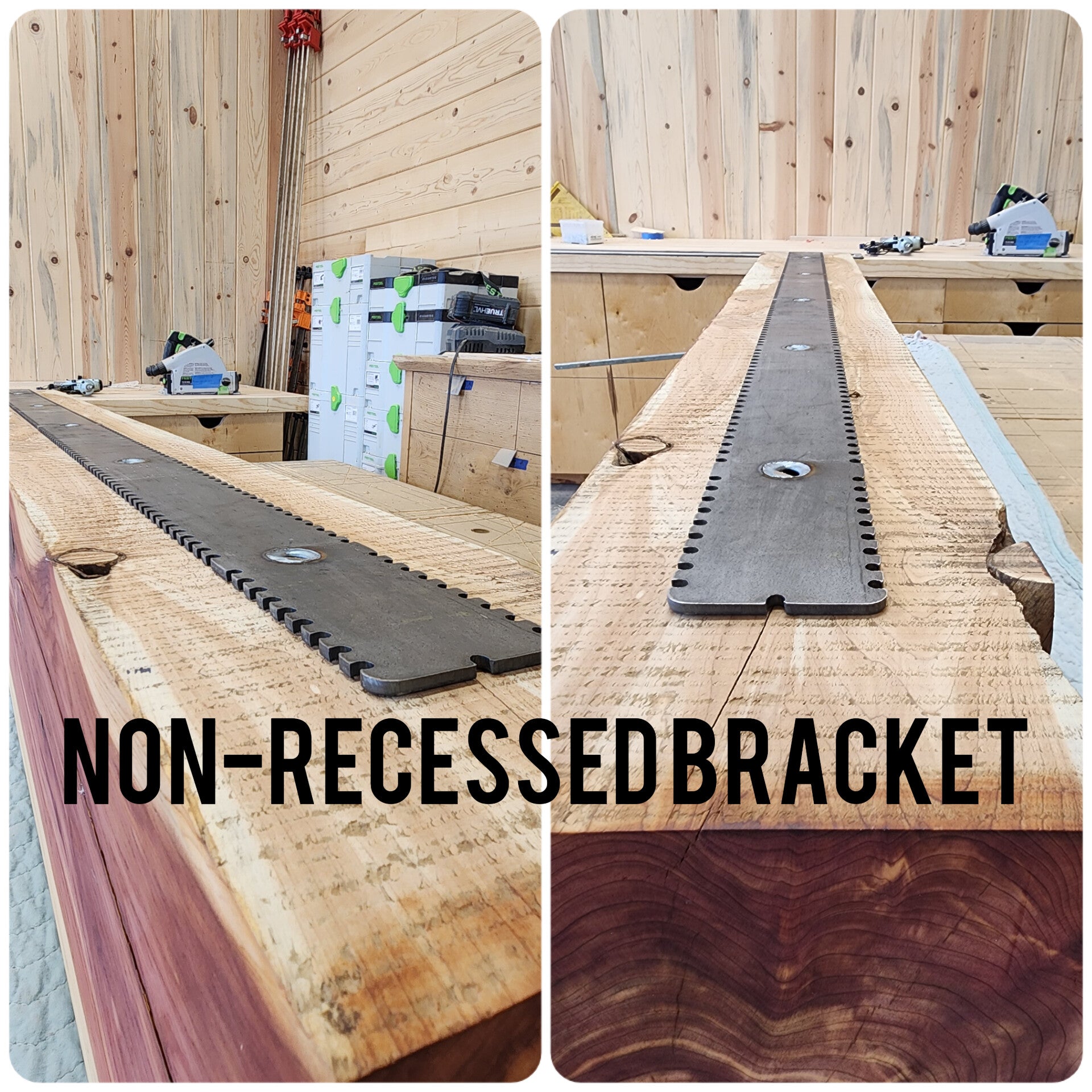 Floating mantle bracket