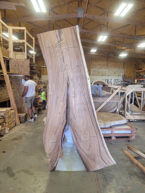 Monkey Pod 100"x38"x2" k32436