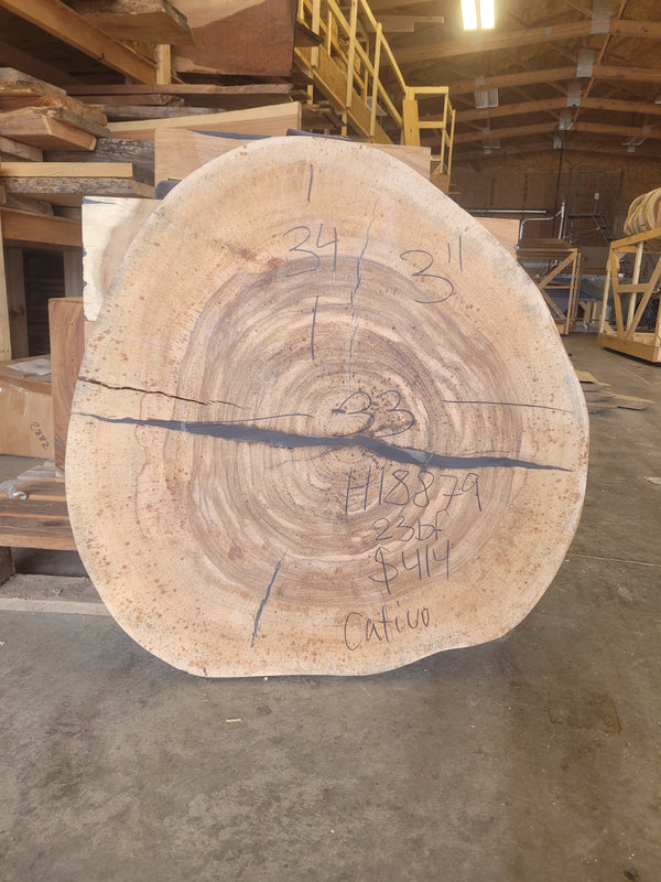 Cativo Round Slab: 58 x 43 x 3
