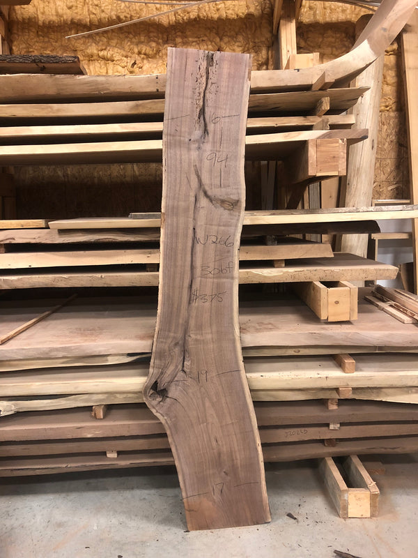 Walnut: 94" x 18" x 2" 30bf