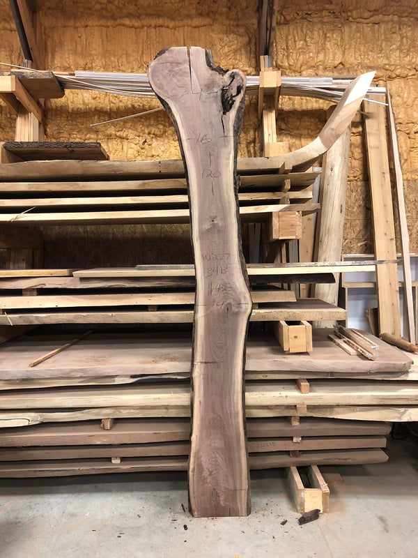 Walnut: 120" x 16" x 2" 34bf