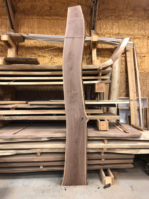 Walnut: 134" x 15" x 2" 38bf