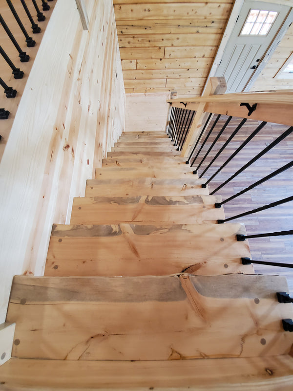 Live Edged Stairs - Dual Stringer