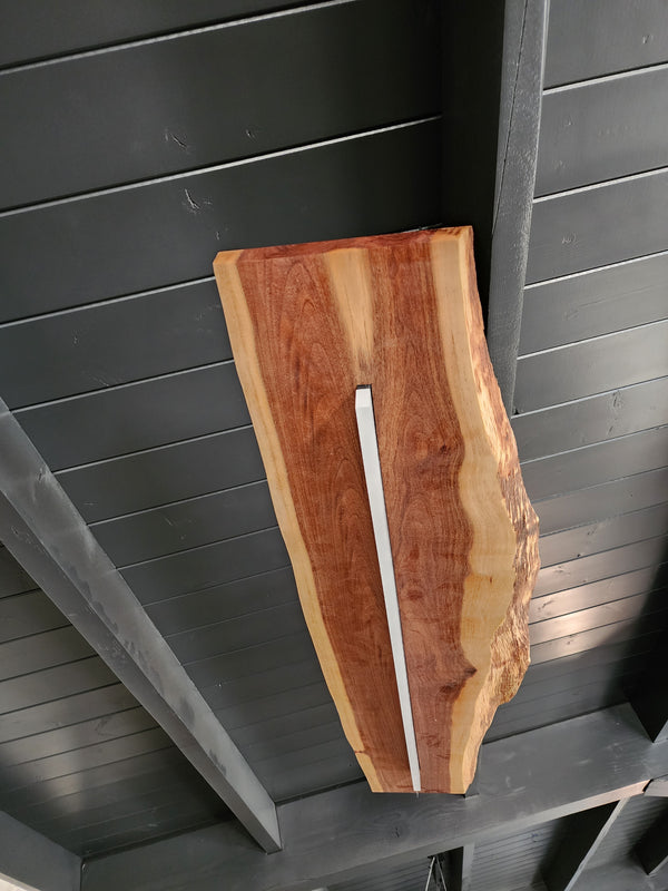 Modern wood plank led ceiling light