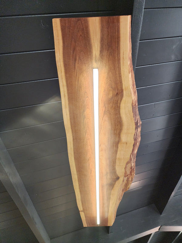 Modern wood plank led ceiling light