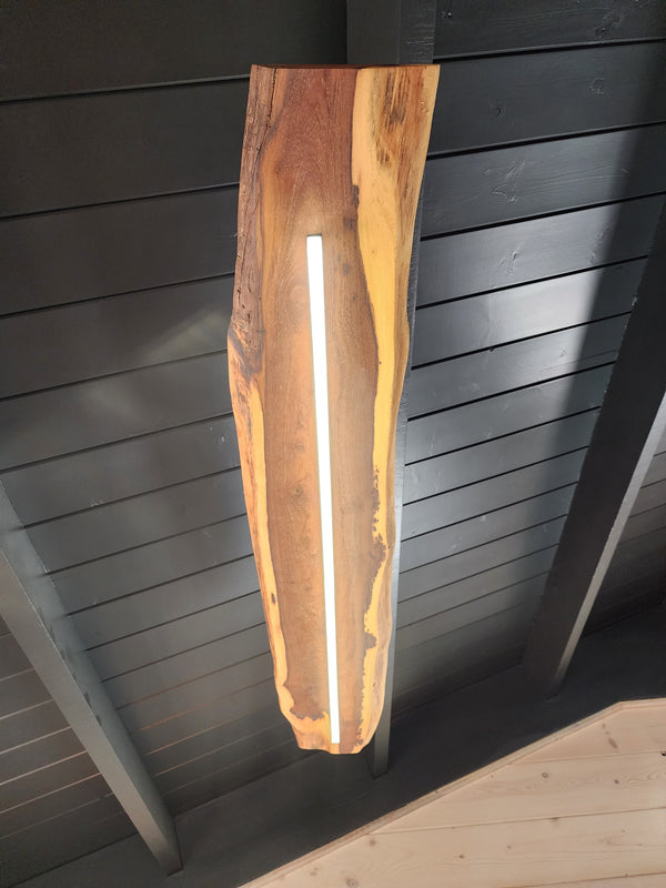 Modern wood plank led ceiling light