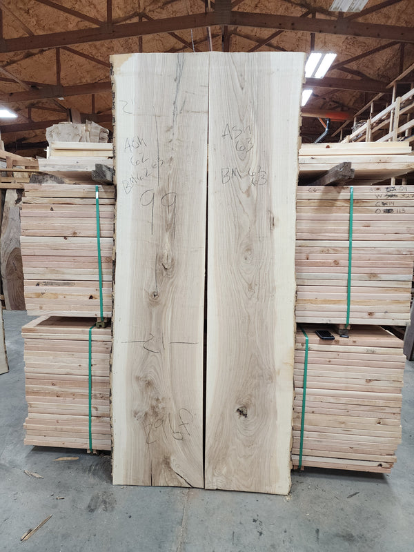 Ash 99"x18"x1.5" Ash62