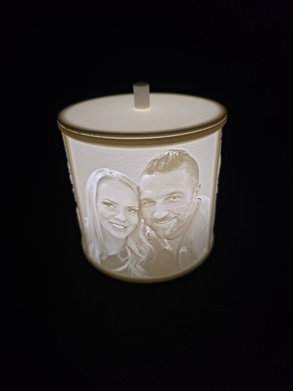 Lithophane personalized nightlight