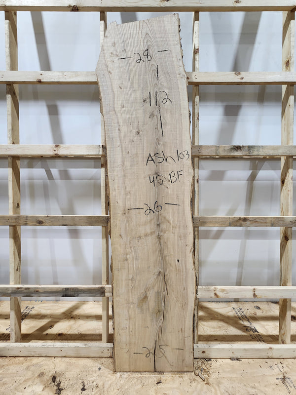 Ash 112"x25"x2" Ash103
