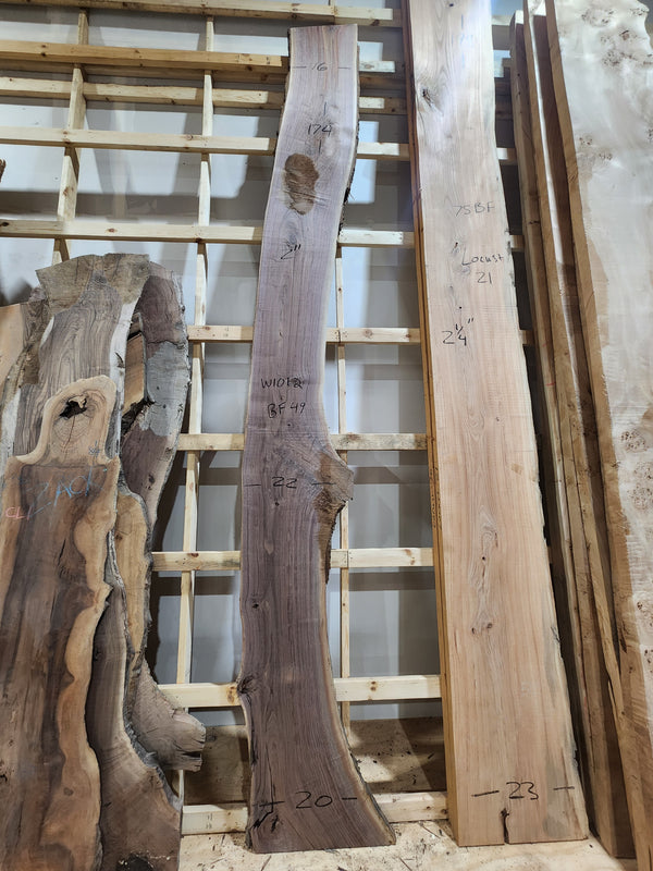 Walnut 174"X20"X2"