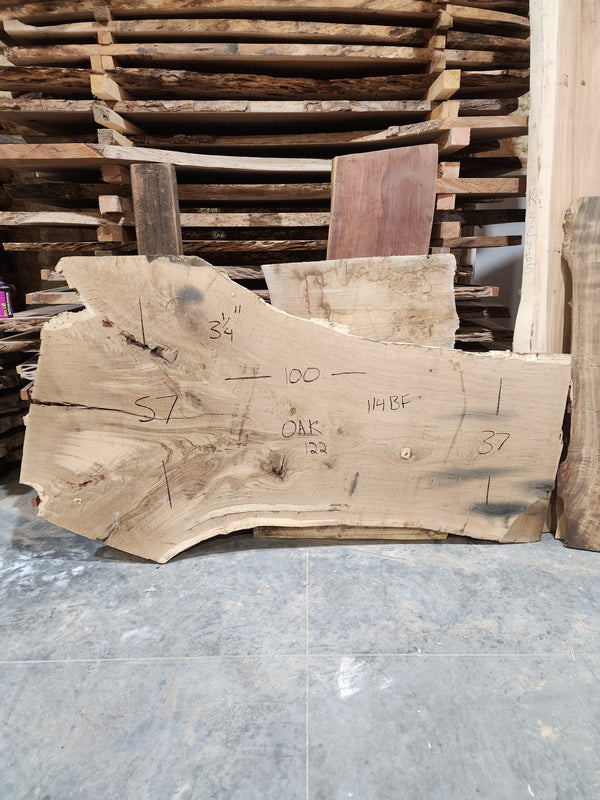 Oak 100"x14"x31/4" oak122