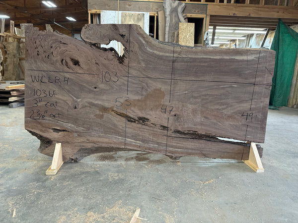 Claro walnut 103"x48"x3" Wclr4
