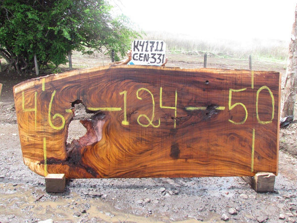 Monkey pod 124"x48"x2" K41711