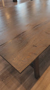 video of white oak dining table